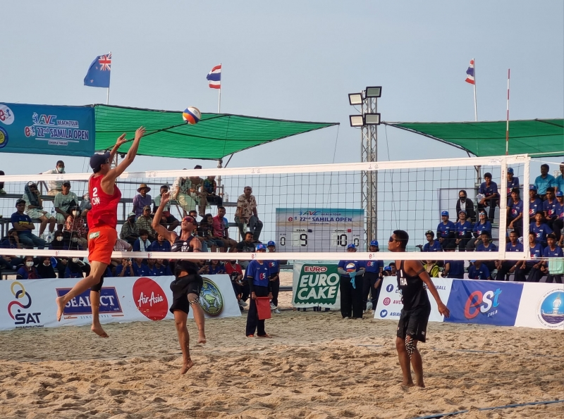 สงขลา | ปิดฉากการแข่งขันวอลเลย์บอลชายหาด AVC Beach Tour 22nd Samila Open  จีนคว้ารางวัลชนะเลิศ ทั้งทีมชายและหญิง || Hatyaifocus.com